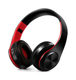 ZAPET Cuffie senza fili Cuffie senza fili Bluetooth Cuffie stereo da gioco Rosso-Nero