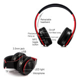 ZAPET Cuffie senza fili Cuffie senza fili Bluetooth Cuffie stereo da gioco Blu-Nero