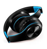 ZAPET Casque sans fil Bluetooth Casque sans fil Stéréo Gaming Bleu-Noir