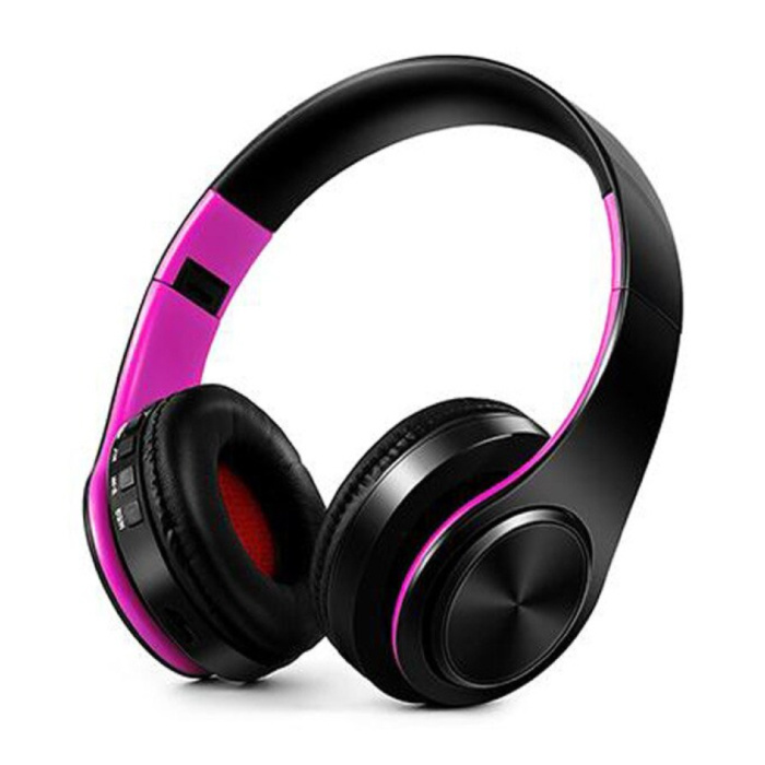 Drahtlose Kopfhörer Bluetooth Drahtlose Kopfhörer Stereo-Gaming Lila-Schwarz