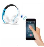 ZAPET Draadloze Koptelefoon Bluetooth Wireless Headphones Stereo Gaming Roze-Zwart