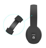 KOMC Cuffie senza fili Cuffie senza fili Bluetooth Cuffie stereo da gioco Nero