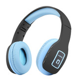 KOMC Draadloze Koptelefoon Bluetooth Wireless Headphones Stereo Gaming Blauw