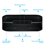 NBY Altoparlante wireless Altoparlante esterno Altoparlante wireless Bluetooth 4.2 Scatola soundbar nera