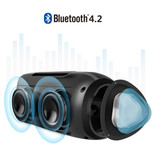 NBY Altoparlante wireless Altoparlante esterno Altoparlante wireless Bluetooth 4.2 Scatola soundbar nera
