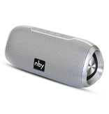 NBY Wireless Speaker External Speaker Wireless Bluetooth 4.2 Speaker Soundbar Box Silver