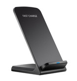 DCAE Fast Charge Qi Desktop Wireless Charger Universal 9V - 1.67A Wireless Charging Pad Black