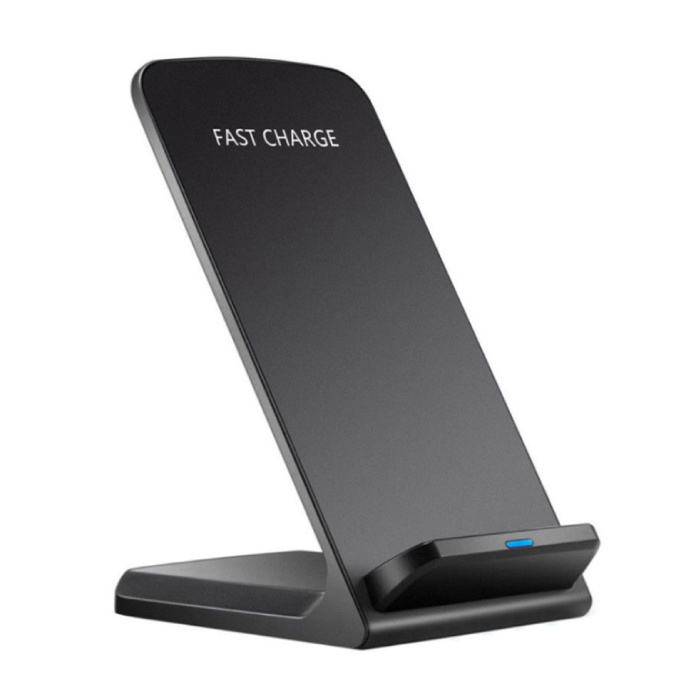 Fast Charge Qi Desktop Draadloze Oplader Universeel 9V - 1.67A Wireless Charging Pad Zwart