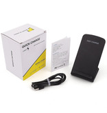 DCAE Chargeur sans fil de bureau Qi Fast Charge Universal 9V - Tapis de chargement sans fil 1.67A noir