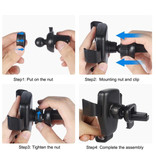 DCAE Qi Wireless Autoladegerät Ladegerät Universal 9V - 1.67A Wireless Autoladepad Schwarz