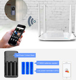 HISMAHO Dzwonek z kamerą i WiFi - domofon Bezprzewodowy inteligentny alarm bezpieczeństwa w domu IR Night Vision
