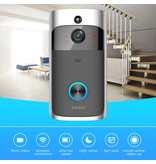 EKEN Deurbel met Camera en WiFi - Intercom Draadloze Smart Home Security Alarm IR Night Vision