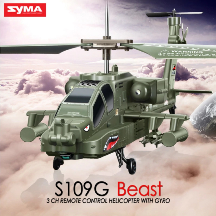 S109G Mini RC Hubschrauber spielt mit Gyro Apache Drone Stuff Enough.be