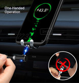 INIU USB 2.0 - Magnetyczny kabel ładujący Micro-USB 1 metrowy pleciony nylonowy kabel do ładowania danych Android Czarny