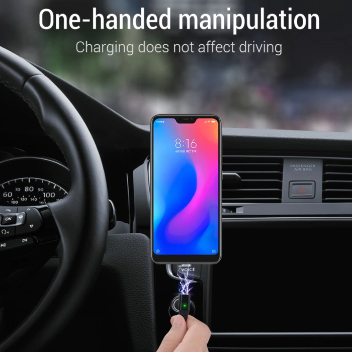 INIU USB 2.0 - Câble de charge magnétique iPhone Lightning Câble de données de chargeur en nylon tressé de 1 mètre de données rouge