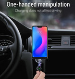 INIU USB 2.0 - Magnetisches Micro-USB-Ladekabel 2 Meter Geflochtenes Nylon-Ladegerät Datenkabel Daten Android Rot