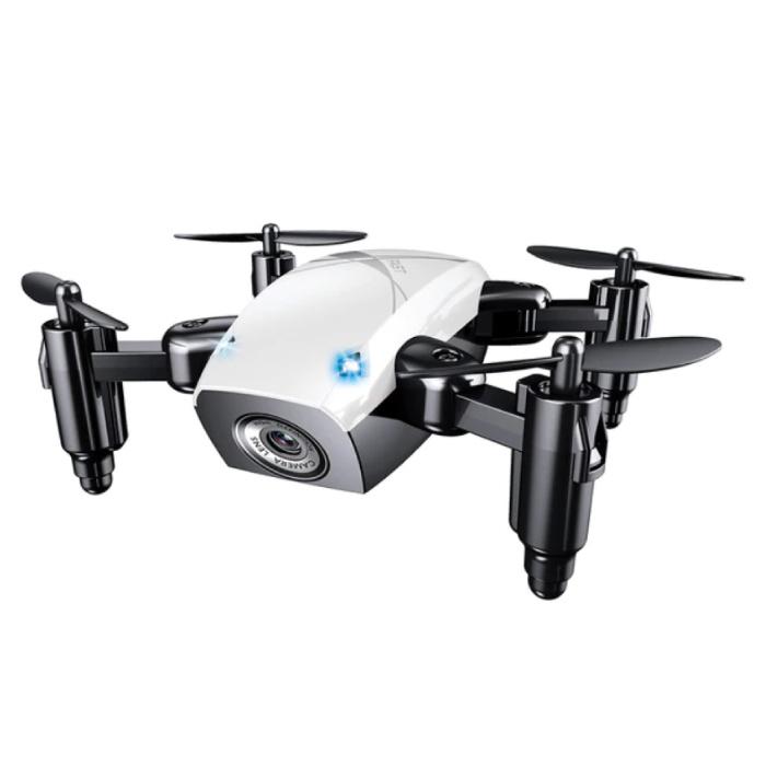 S9W Mini RC Pocket Drone Quadcopter Toy con estabilización giroscópica Blanco