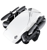 Stuff Certified® S9W Mini RC Pocket Drone Quadricottero giocattolo con stabilizzazione giroscopica bianco