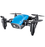 Stuff Certified® S9W Mini RC Pocket Drone Quadcopter giocattolo con stabilizzazione giroscopica blu