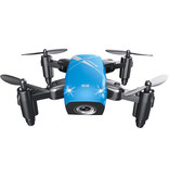 Stuff Certified® S9W Mini RC Pocket Drone Quadcopter Toy con estabilización giroscópica Azul