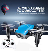 Stuff Certified® S9W Mini RC Pocket Drone Quadricottero giocattolo con stabilizzazione giroscopica bianco