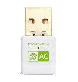 Stuff Certified® Wifi USB Mini Dongle Network Bezprzewodowy adapter anteny 600 Mb / s 5 GHz Biały