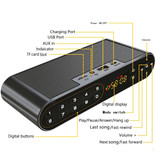 TOPROAD Głośnik bezprzewodowy HiFi Głośnik zewnętrzny Bezprzewodowy głośnik Bluetooth 3.0 Soundbar Box Czarny