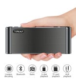 TOPROAD HiFi Wireless Speaker External Speaker Wireless Bluetooth 3.0 Speaker Soundbar Box Black