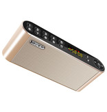 TOPROAD HiFi Draadloze Luidspreker Externe Speaker Wireless Bluetooth 3.0 Speaker Soundbar Box Goud
