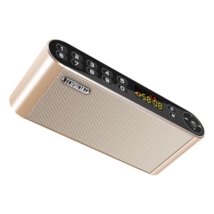 Altavoz inalámbrico de alta fidelidad Altavoz externo Altavoz inalámbrico Bluetooth 3.0 Caja de barra de sonido Dorado