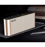 TOPROAD HiFi Wireless-Lautsprecher Externer Lautsprecher Wireless Bluetooth 3.0-Lautsprecher Soundbar Box Gold