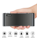 TOPROAD Haut-parleur sans fil HiFi Haut-parleur externe Haut-parleur sans fil Bluetooth 3.0 Soundbar Box Gold