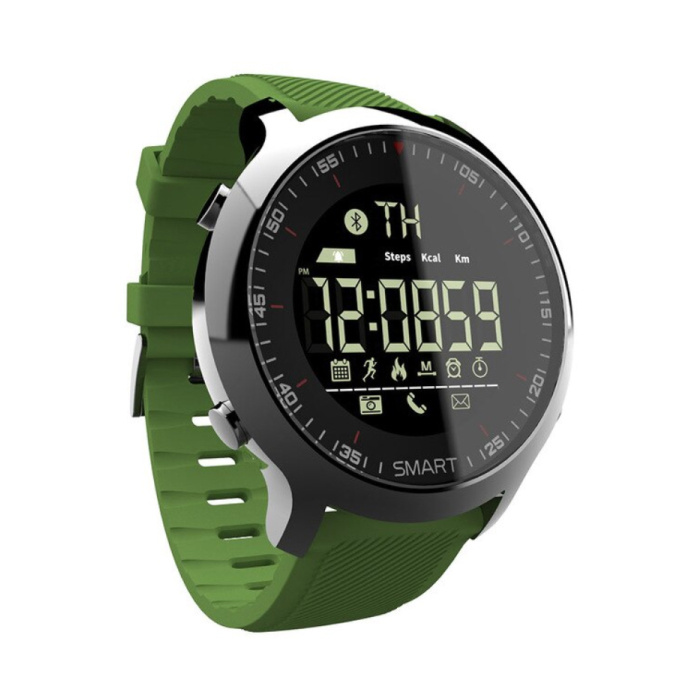 mk18 impermeable deporte smartwatch fitness actividad tracker smartphone reloj ios android iphone samsung huawei verde
