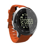 Lokmat MK18 Wodoodporny sportowy zegarek Smartwatch Monitor aktywności fizycznej Smartfon Zegarek iOS Android iPhone Samsung Huawei Pomarańczowy