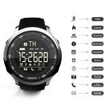 Lokmat MK18 Wasserdicht Sport Smartwatch Fitness Activity Tracker Smartphone Uhr iOS Android iPhone Samsung Huawei Silber