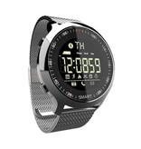 Lokmat MK18 Étanche Sport Smartwatch Fitness Activité Tracker Smartphone Montre iOS Android iPhone Samsung Huawei Argent