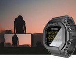 Lokmat MK22 Waterdichte Sport Smartwatch Fitness Activity Tracker Smartphone Horloge iOS Android iPhone Samsung Huawei Blauw