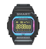 Lokmat MK22 Waterdichte Sport Smartwatch Fitness Activity Tracker Smartphone Horloge iOS Android iPhone Samsung Huawei Blauw