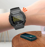 Lokmat MK22 Wodoodporny sportowy Smartwatch Fitness Activity Tracker Smartfon Zegarek iOS Android iPhone Samsung Huawei Żółty