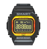 Lokmat MK22 étanche Sport Smartwatch Fitness activité Tracker Smartphone montre iOS Android iPhone Samsung Huawei jaune