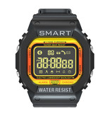 Lokmat MK22 Impermeable Deporte Smartwatch Rastreador de actividad física Reloj inteligente iOS Android iPhone Samsung Huawei Amarillo