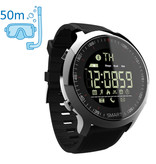 Lokmat MK18 Waterdichte Sport Smartwatch Fitness Activity Tracker Smartphone Horloge iOS Android iPhone Samsung Huawei Zwart