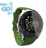 Lokmat mk18 impermeable deporte smartwatch fitness actividad tracker smartphone reloj ios android iphone samsung huawei verde