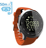 Lokmat MK18 Reloj inteligente deportivo a prueba de agua Monitor de actividad física Reloj inteligente iOS Android iPhone Samsung Huawei Naranja