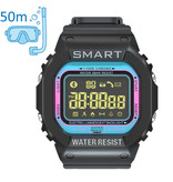 Lokmat MK22 Impermeabile Sport Smartwatch Fitness Activity Tracker Smartphone Watch iOS Android iPhone Samsung Huawei Blue