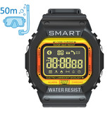 Lokmat MK22 Wodoodporny sportowy Smartwatch Fitness Activity Tracker Smartfon Zegarek iOS Android iPhone Samsung Huawei Żółty