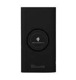 Stuff Certified® Cargador inalámbrico Qi Powerbank 10,000mAh Batería de emergencia Batería Cargador inalámbrico Pad Negro