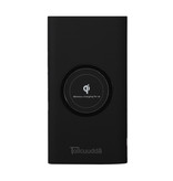 Stuff Certified® Kabelloses Qi Powerbank-Ladegerät 10.000 mAh Notfall-Akku Akku Kabelloses Ladegerät Pad Schwarz