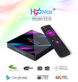 Stuff Certified® Lecteur multimédia H96 Max 4K TV Box Android Kodi - 4 Go de RAM - Stockage de 64 Go