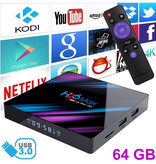 Stuff Certified® H96 Max 4K TV Box Media Player Android Kodi - 4GB RAM - 64GB de almacenamiento
